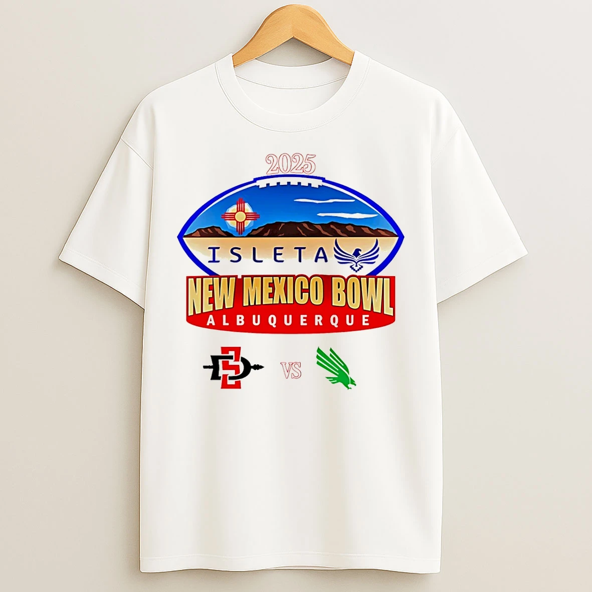 Classic New Mexico Bowl 2025 North Texas Vs San Diego State T Shirts