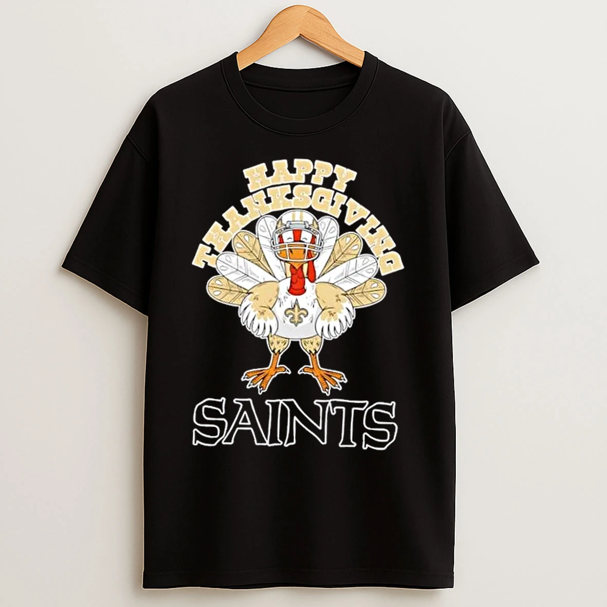 Classic New Orleans Saints Football X Turkey Happy Thanksgiving T Shirts