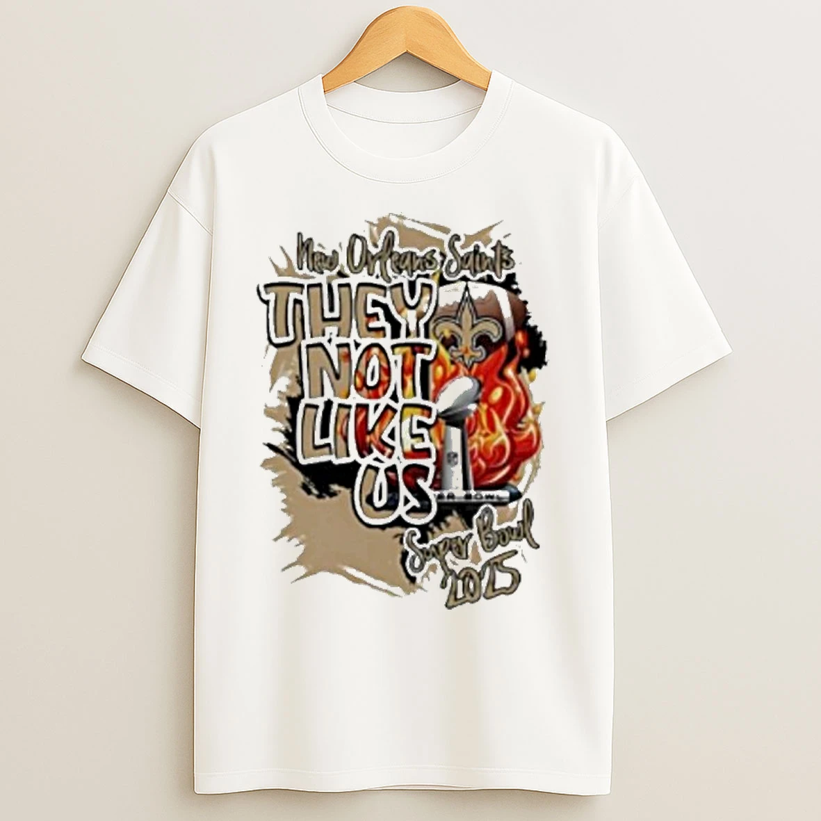 Classic New Orleans Saints They Not Like Us Super Bowl 2025 T Shirts