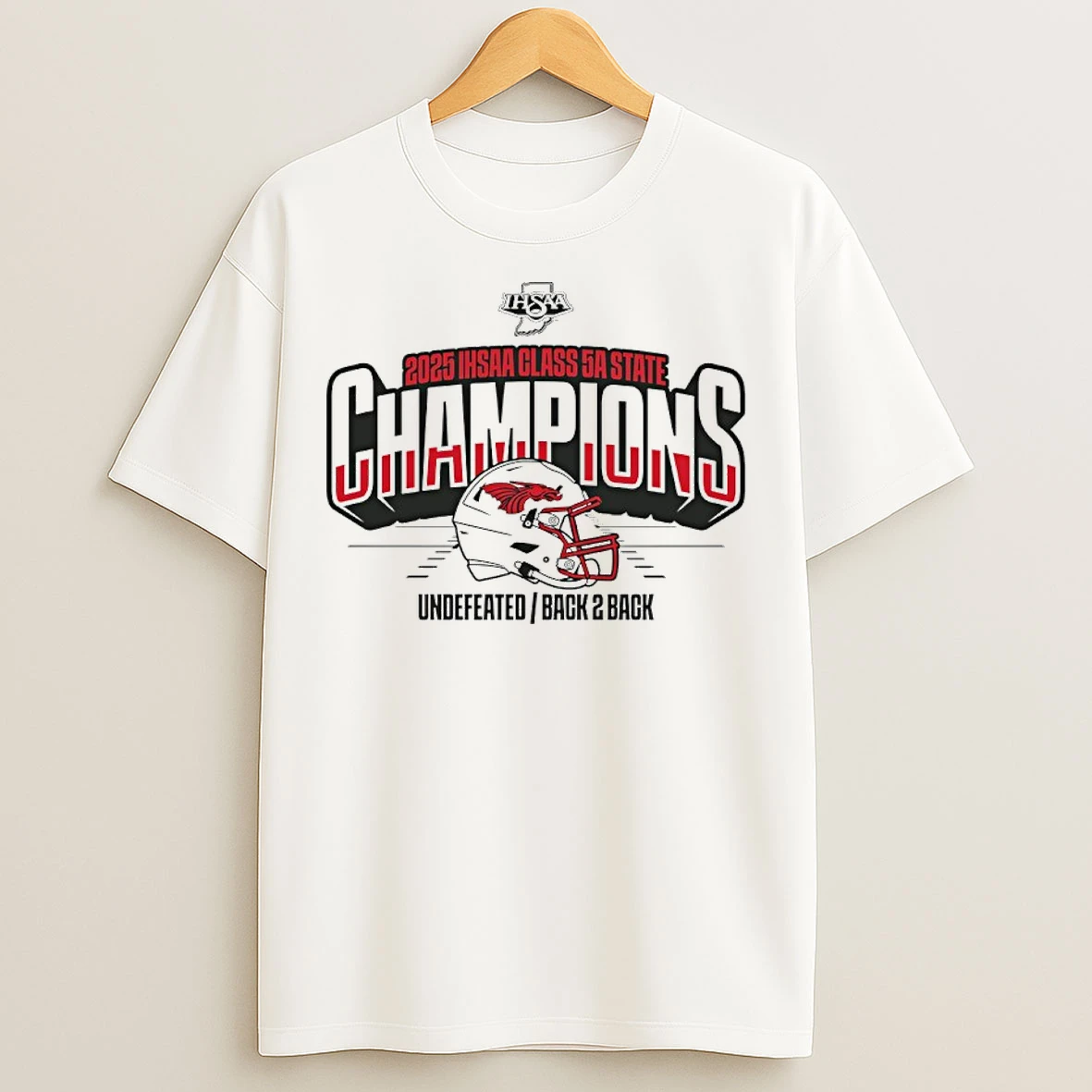 Classic New Palestine Dragons Back 2 Back 2025 Ihsaa Football Class 5a State Champions T Shirts
