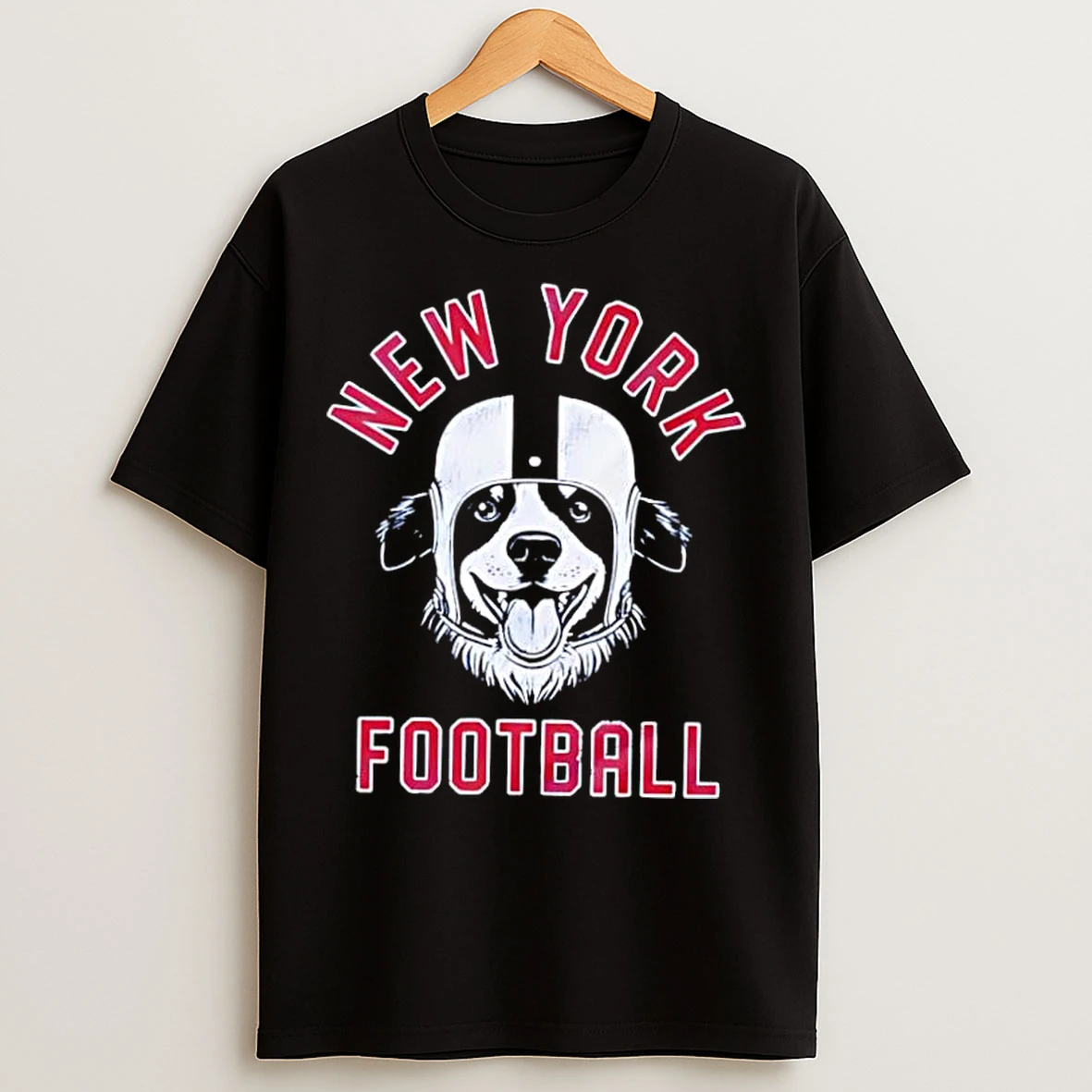 Classic New York Giants Football Australian Shepherd T Shirts