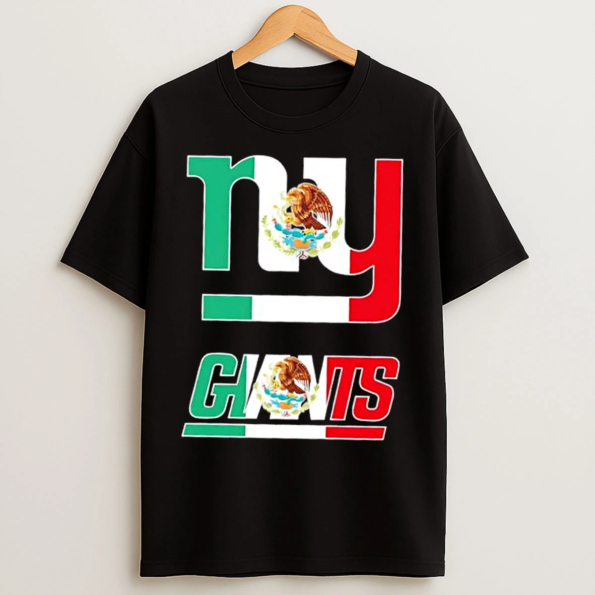 Classic New York Giants Football X Mexican Flag T Shirts