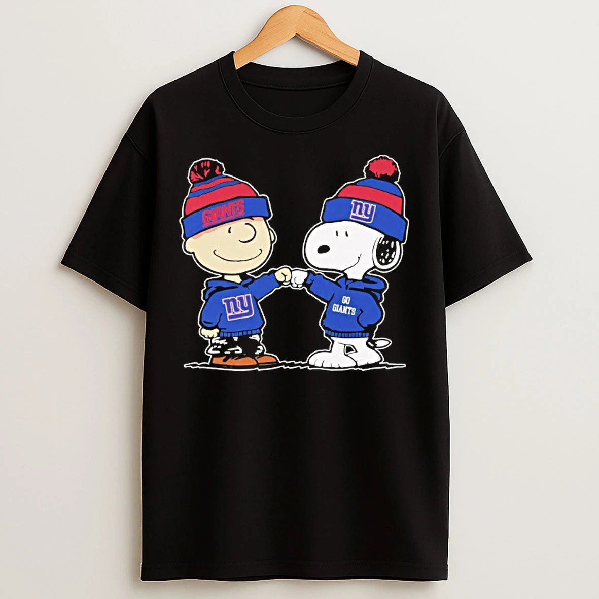 Classic New York Giants Snoopy And Charlie Brown Best Friends T Shirts