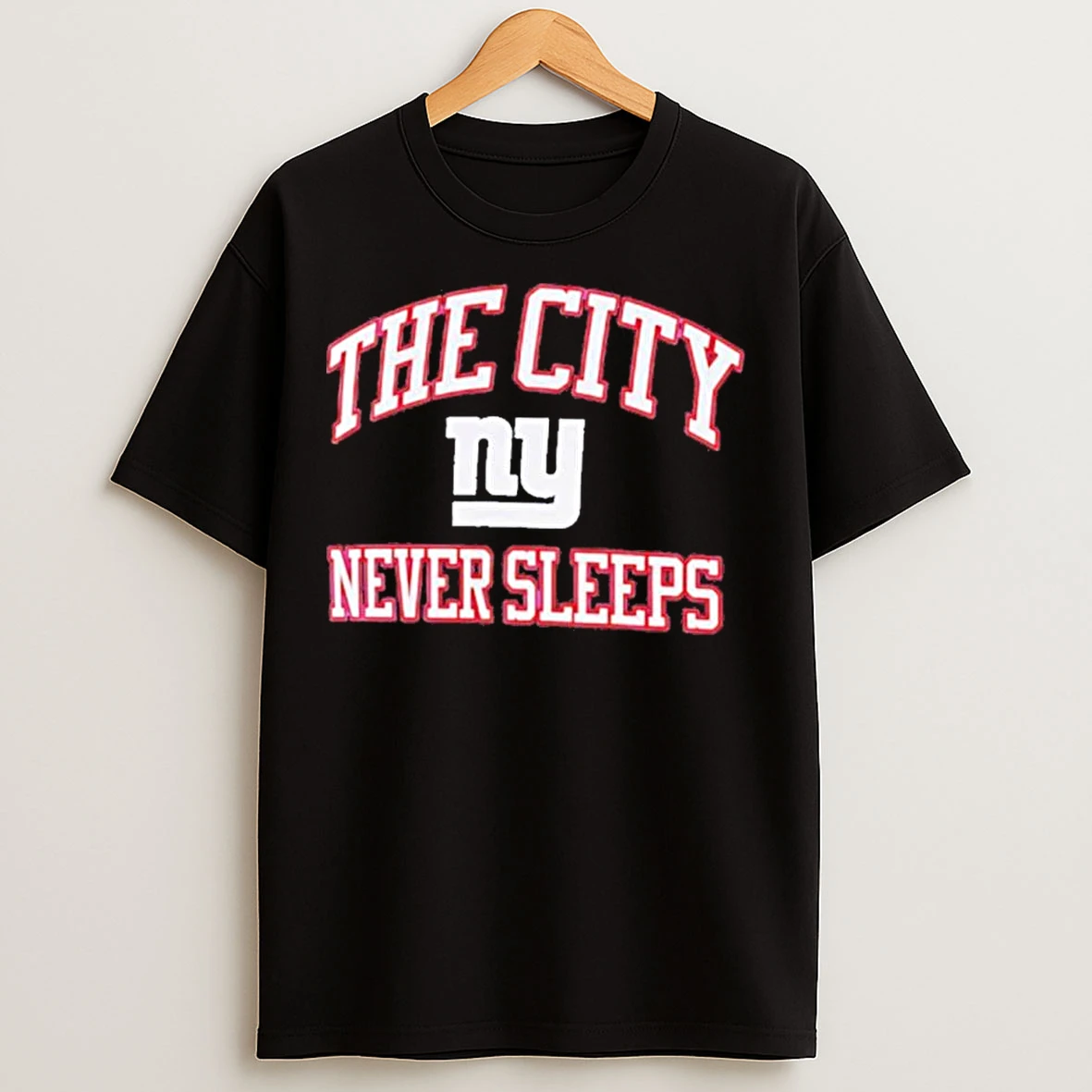 Classic New York Giants The City Never Sleeps T Shirts