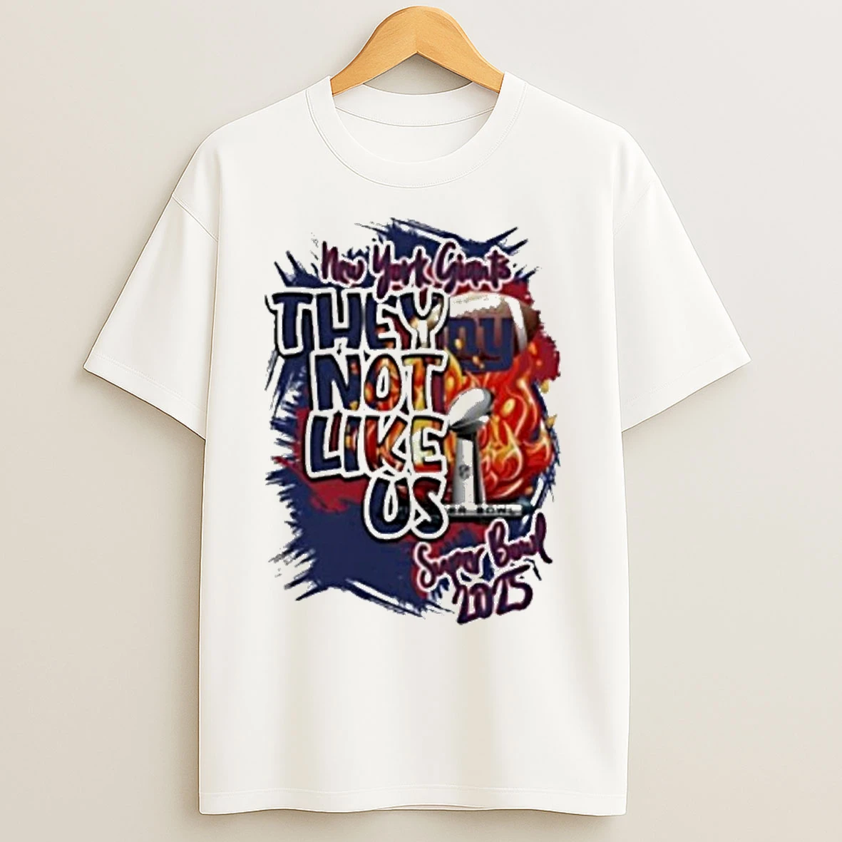 Classic New York Giants They Not Like Us Super Bowl 2025 T Shirts