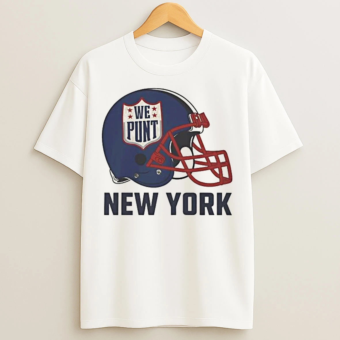Classic New York Giants Helmet We Punt T Shirts