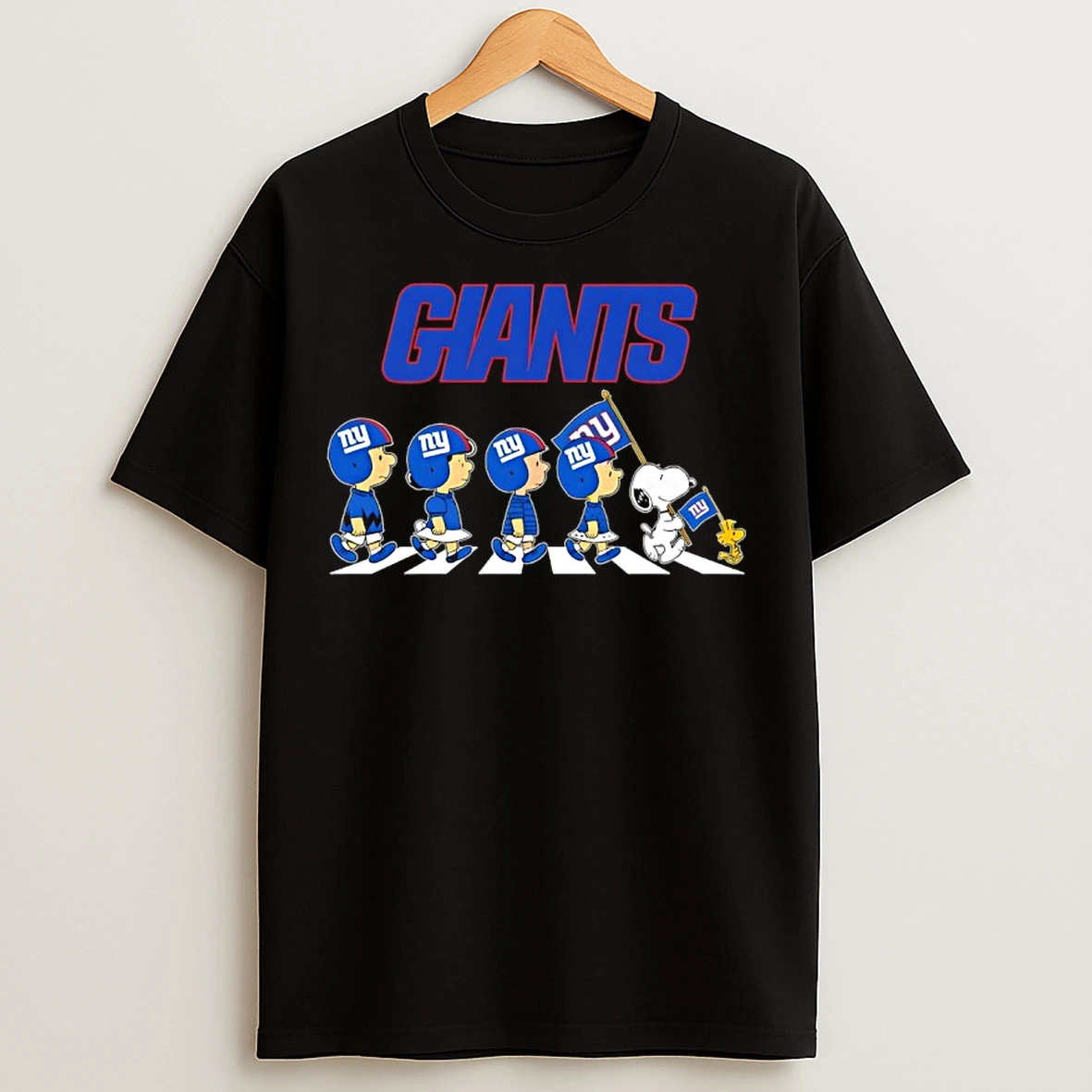 Classic New York Giants X Peanuts Snoopy Abbey Road T Shirts