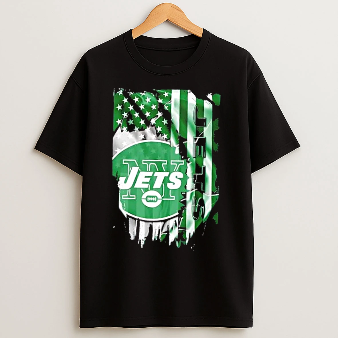 Classic New York Jets Football X American Flag T Shirts
