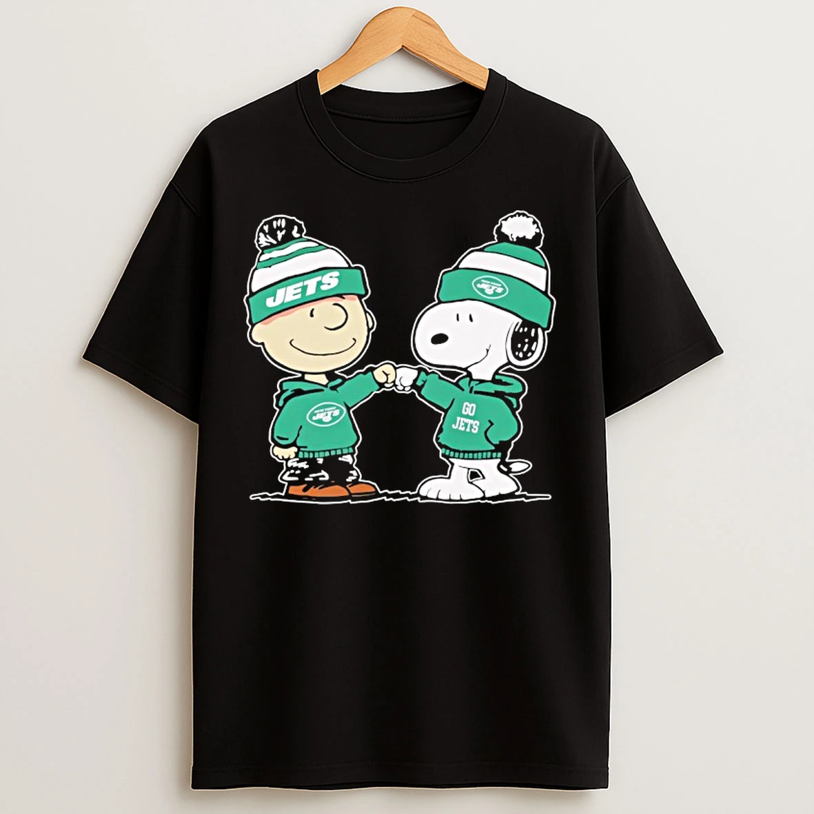 Classic New York Jets Snoopy And Charlie Brown Best Friends T Shirts
