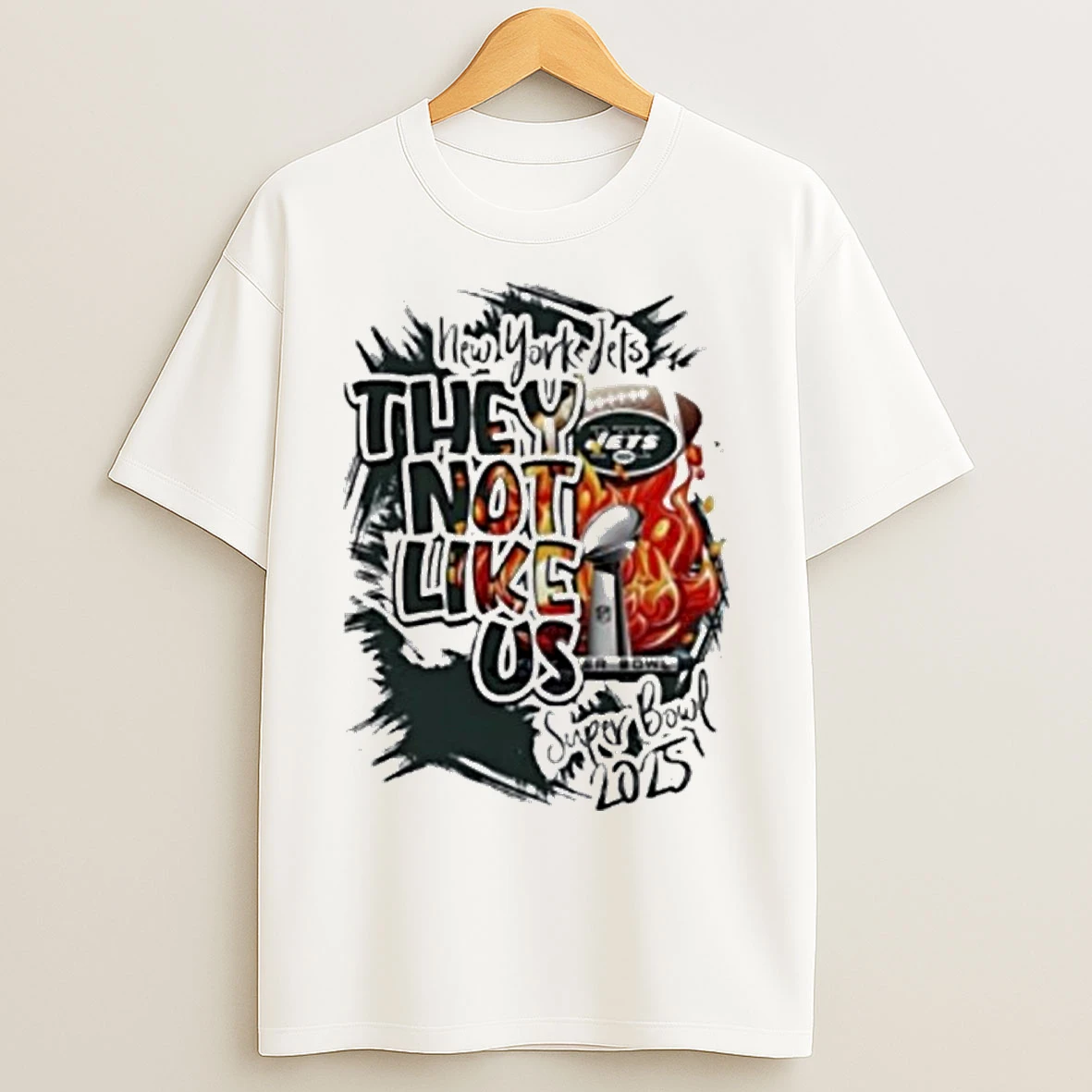 Classic New York Jets They Not Like Us Super Bowl 2025 T Shirts