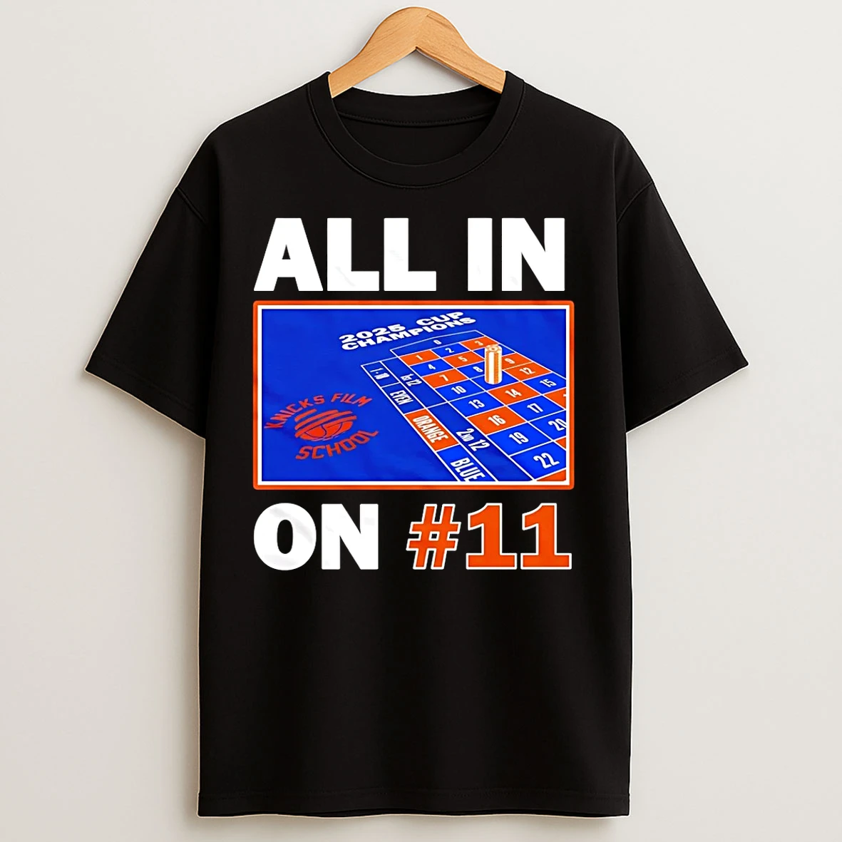 Classic New York Knicks 2025 Cup Champions All In On 11 T Shirts