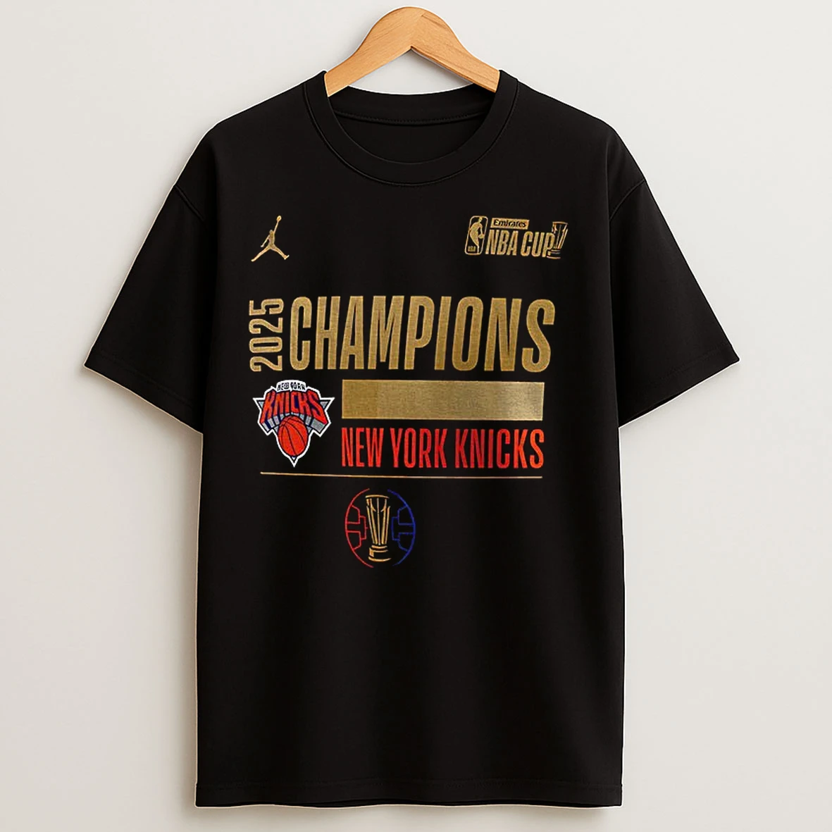 Classic New York Knicks 2025 Nba Cup Champions T Shirts