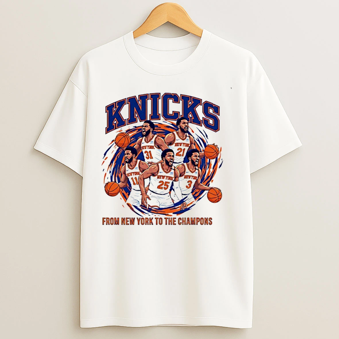 Classic New York Knicks 2025 Nba Cup Champions From Ny To The Champions T Shirts