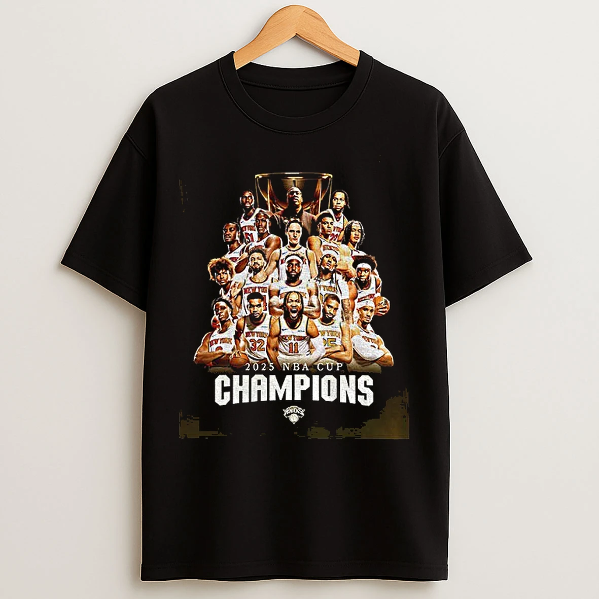 Classic New York Knicks Basketball Nba 2025 Cup Champions T Shirts