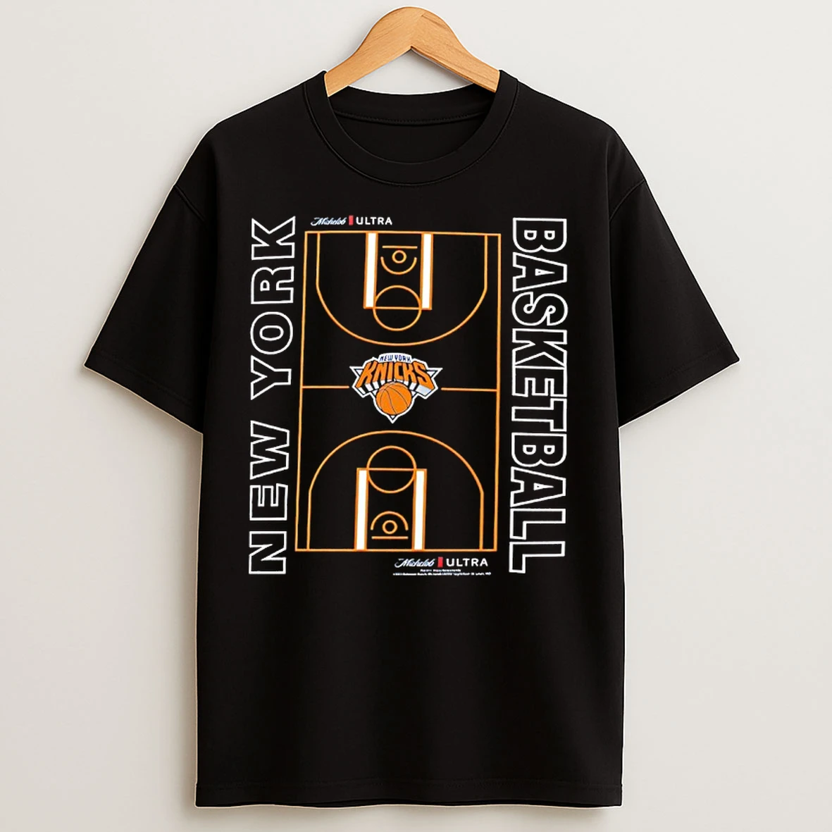 Classic New York Knicks Basketball X Michelob Ultra Full Court T Shirts