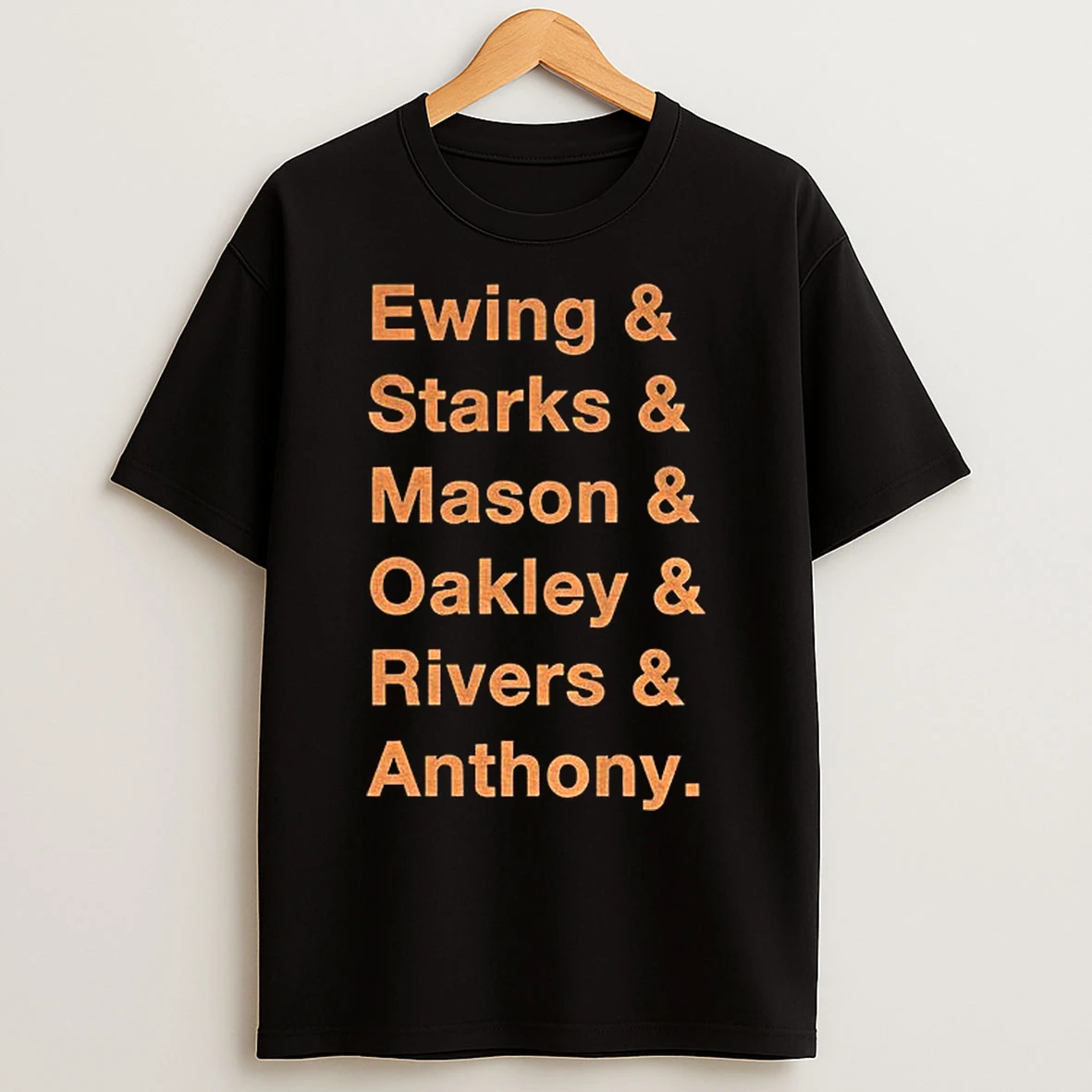 Classic New York Knicks Ewing Starks Mason Oakley Rivers Anthony T Shirts