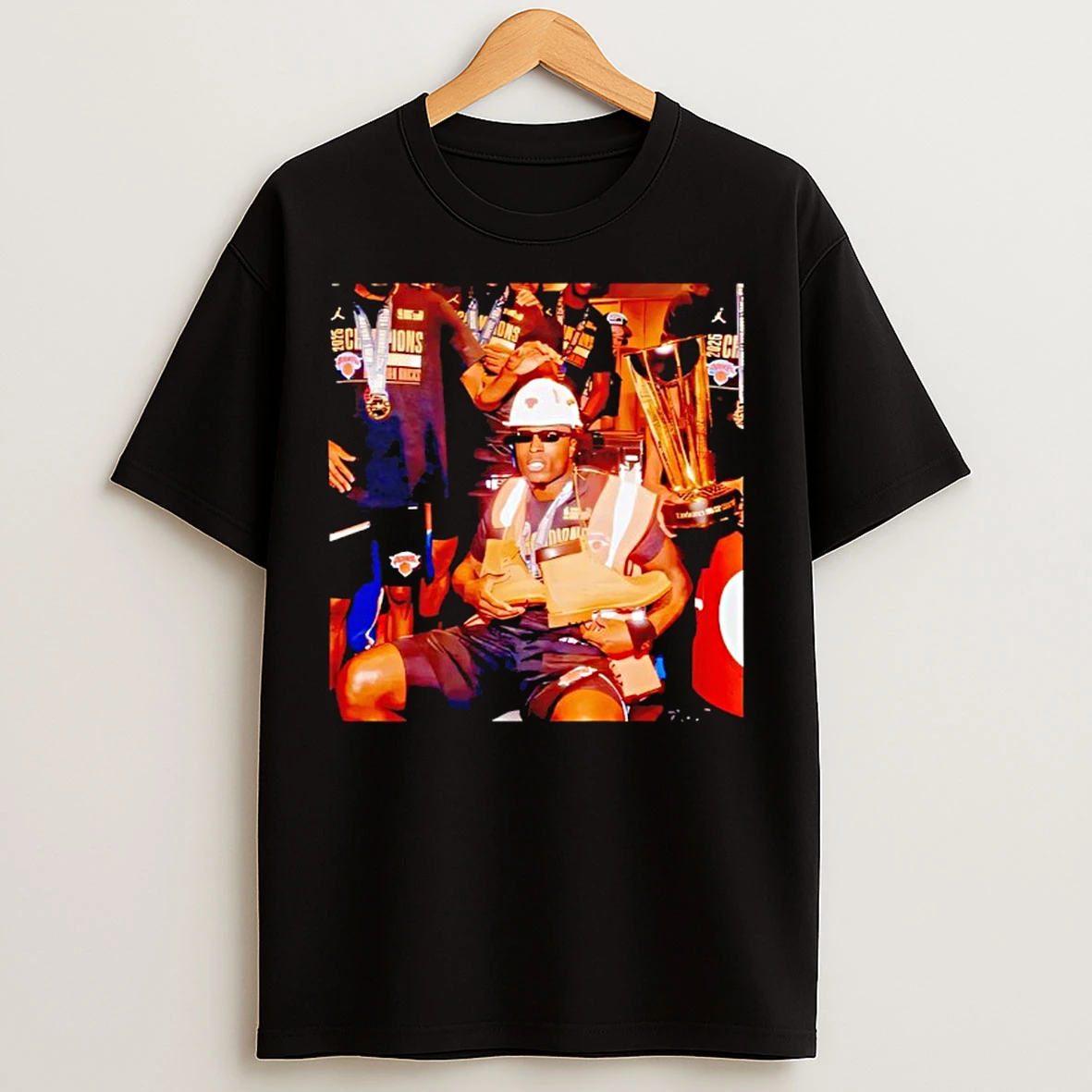 Classic New York Knicks Locker Room Celebrating Photo T Shirts