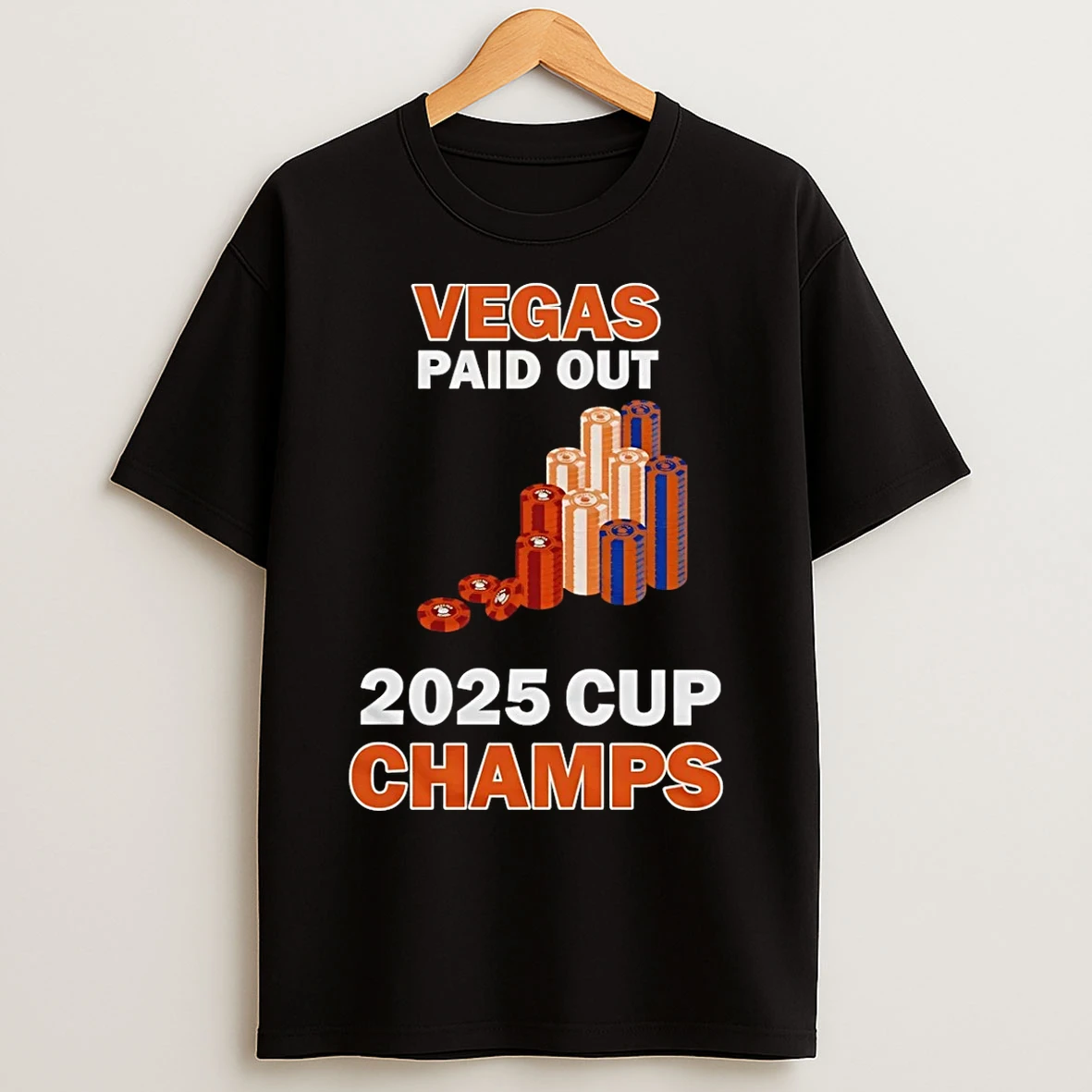 Classic New York Knicks Vegas Paid Out 2025 Cup Champions T Shirts
