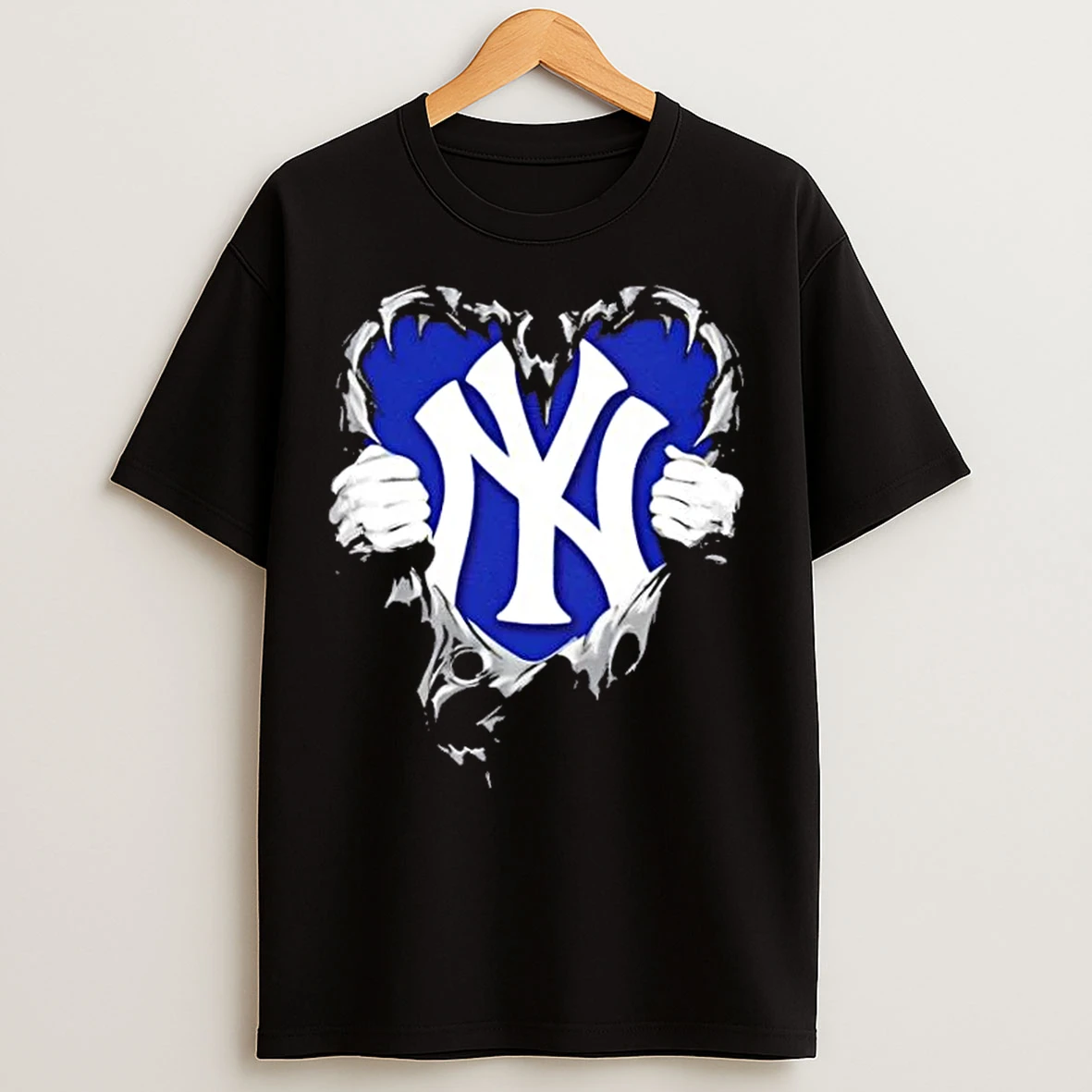 Classic New York Yankees Rip The Chest Forever In My Heart T Shirts