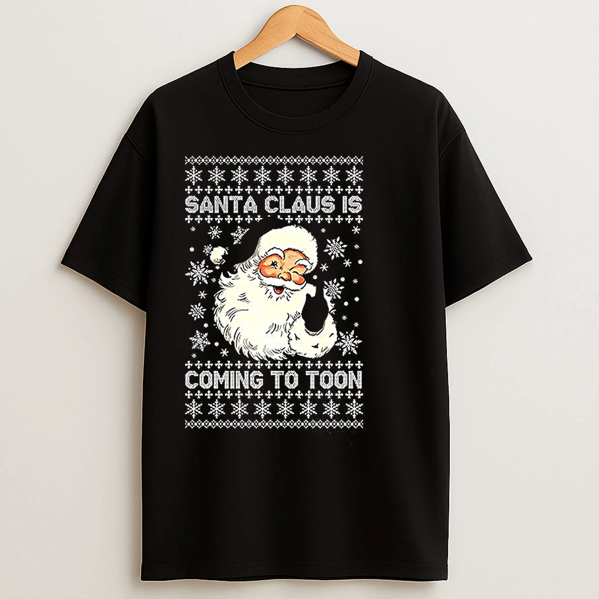 Classic Newcastle Santa Claus Is Coming To Toon Ugly Christmas T Shirts