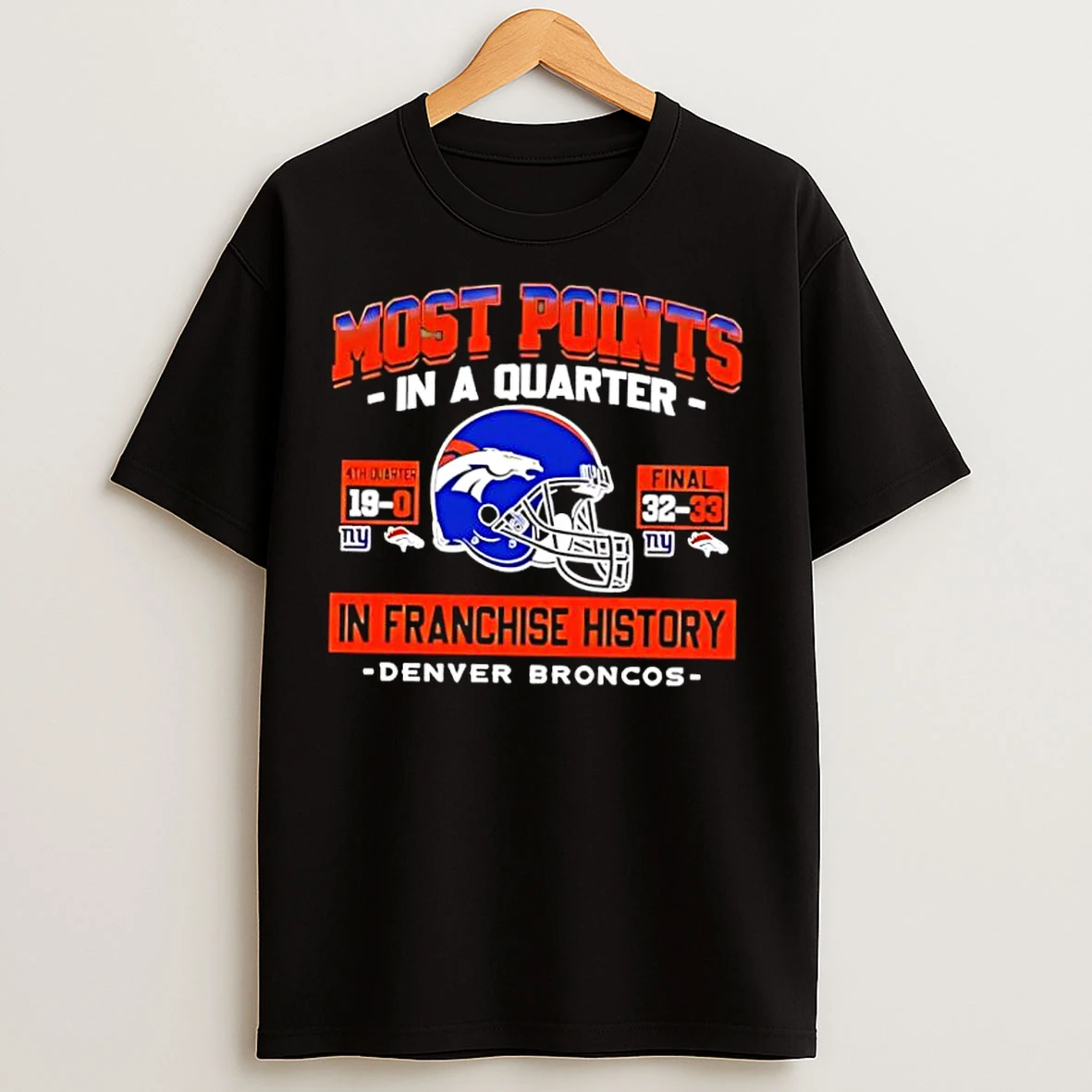 Classic Nice Denver Broncos Most Points In A Quarter In Franchise History T Shirts