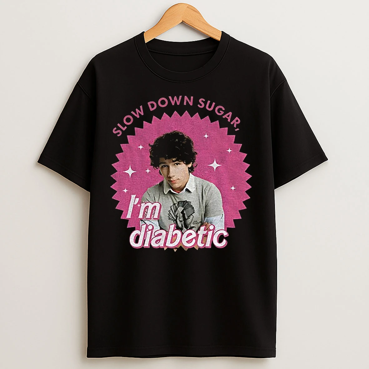 Classic Nick Jonas Nick Slow Down Sugar Im Diabetic T Shirts