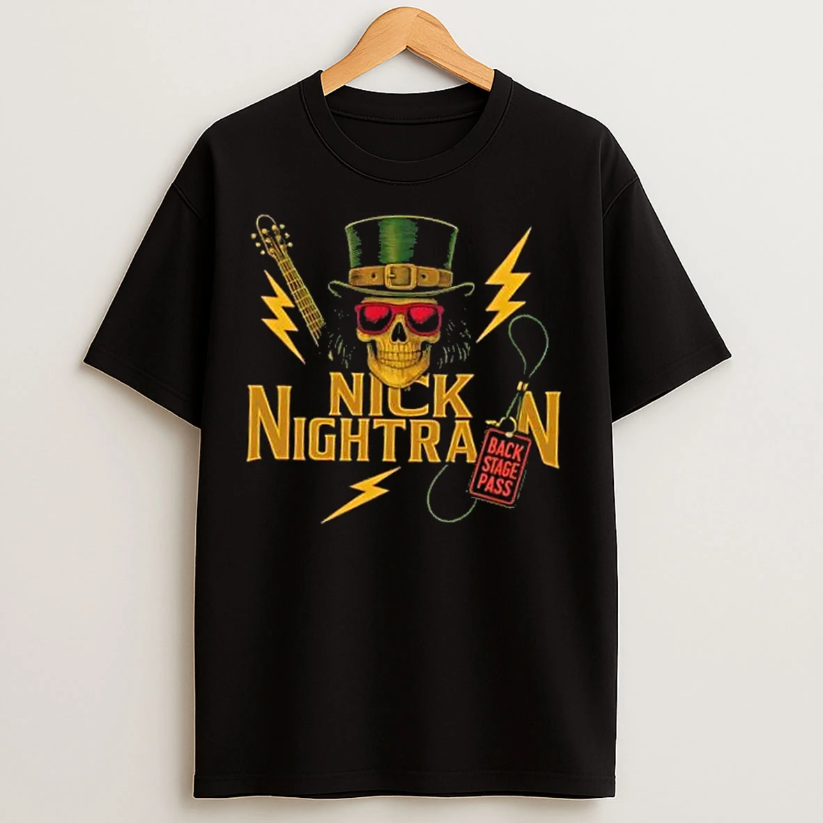 Classic Nick Nightrain Back Stage Pass T Shirts