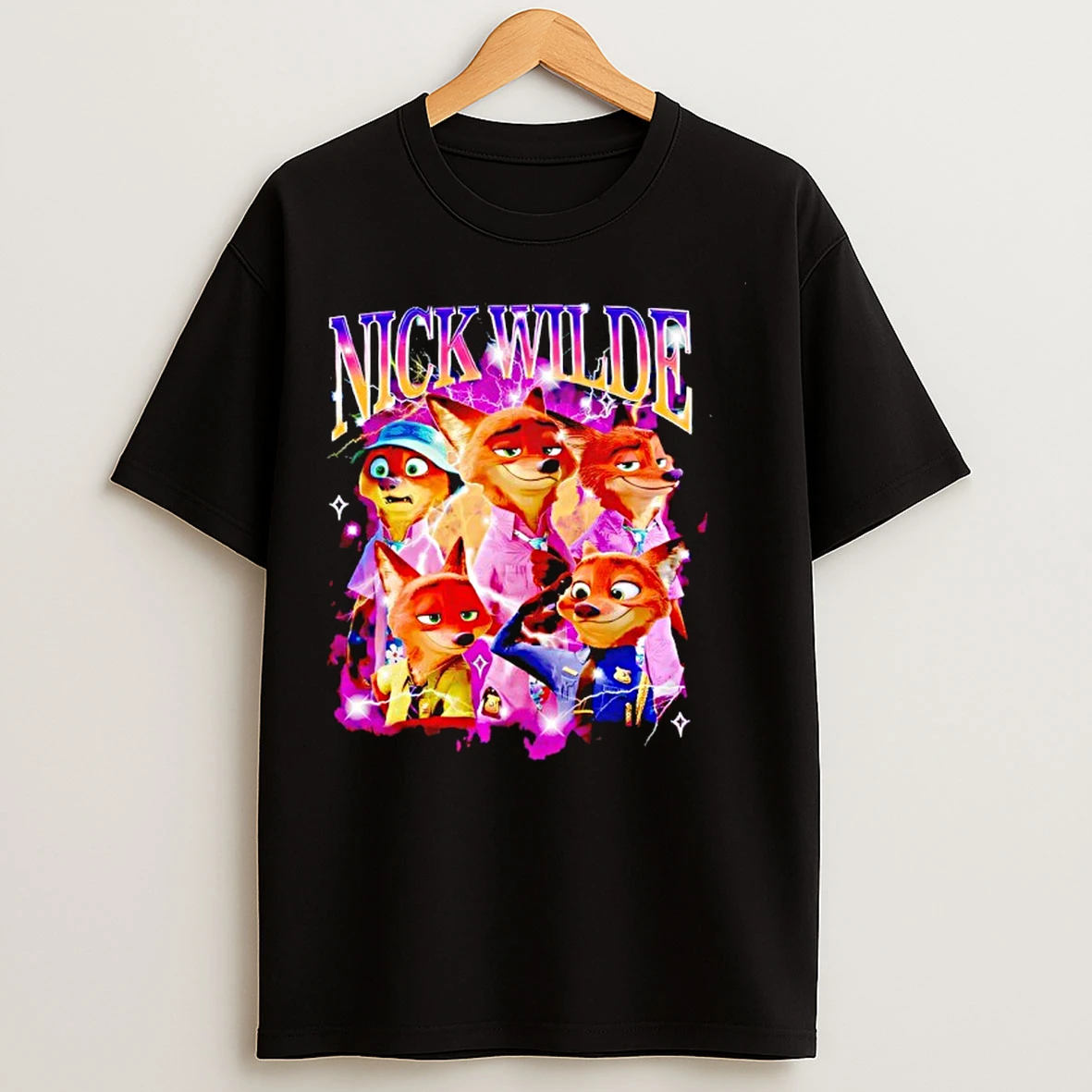 Classic Nick Wilde Zootopia 2 Fox Disney T Shirts