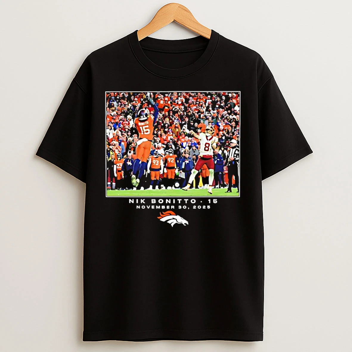 Classic Nik Bonitto Denver Broncos 2025 Nfl Flash Features Week 13 T Shirts