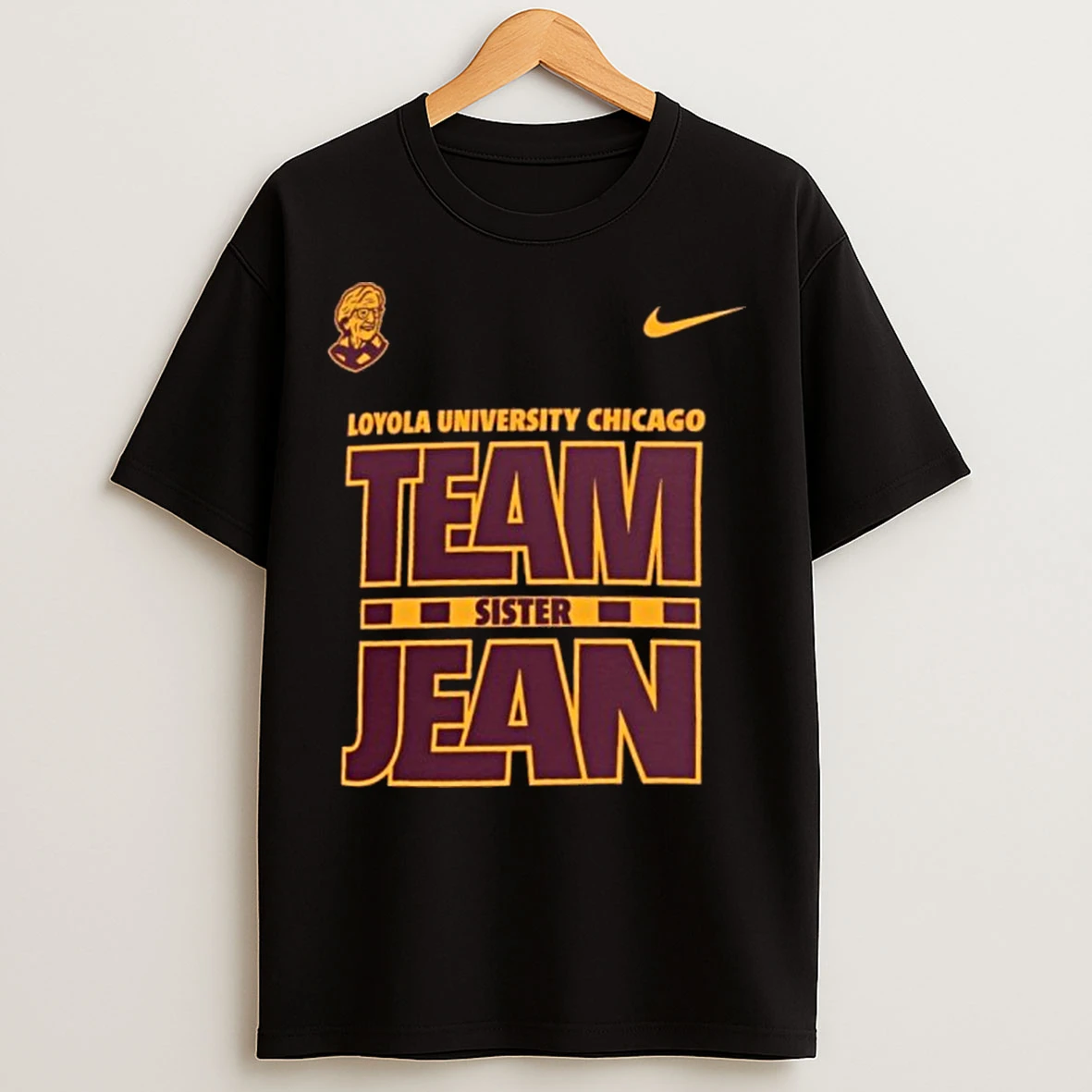 Classic Nike Loyola University Chicago Team Sister Jean Legacy T Shirts