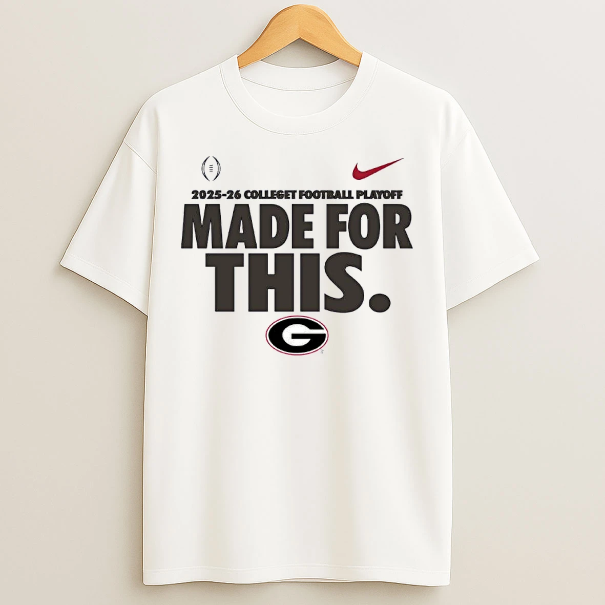 Classic Nike X Made For This Georgia Bulldogs 2025 Cfp Bound T Shirts