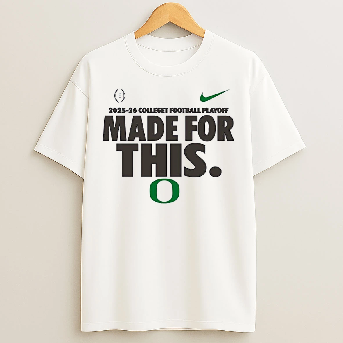 Classic Nike X Made For This Oregon Ducks 2025 Cfp Bound T Shirts