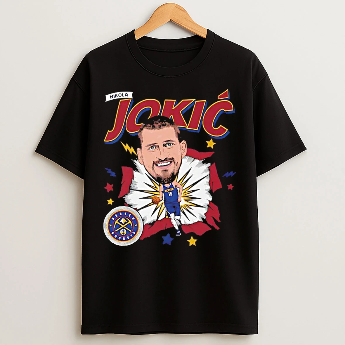 Classic Nikola Jokic Denver Nuggets Caricature T Shirts