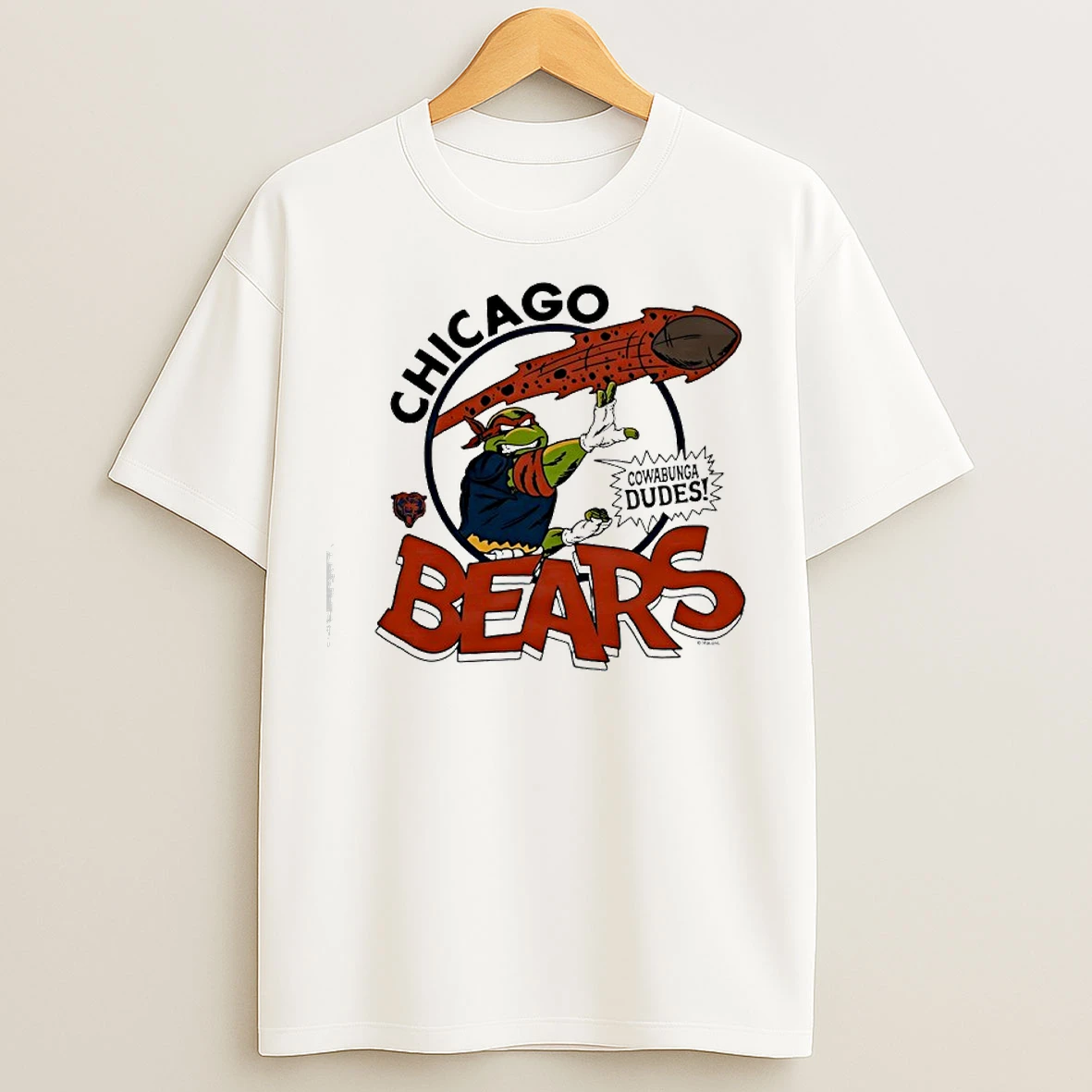 Classic Ninja Turtles Chicago Bears Cowabunga Dudes Beats T Shirts