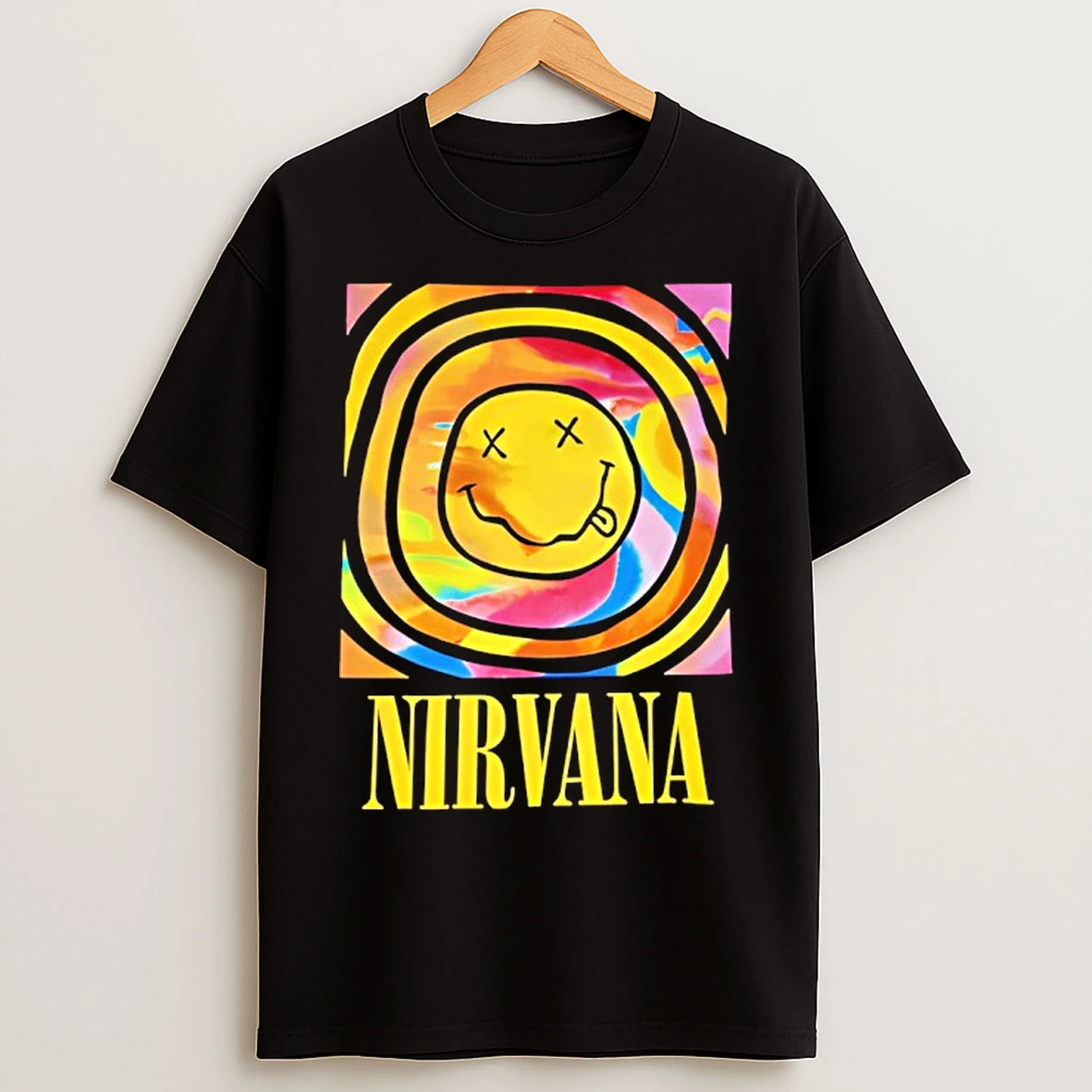 Classic Nirvana Smiley Face Vintage Nirvana 90s T Shirts