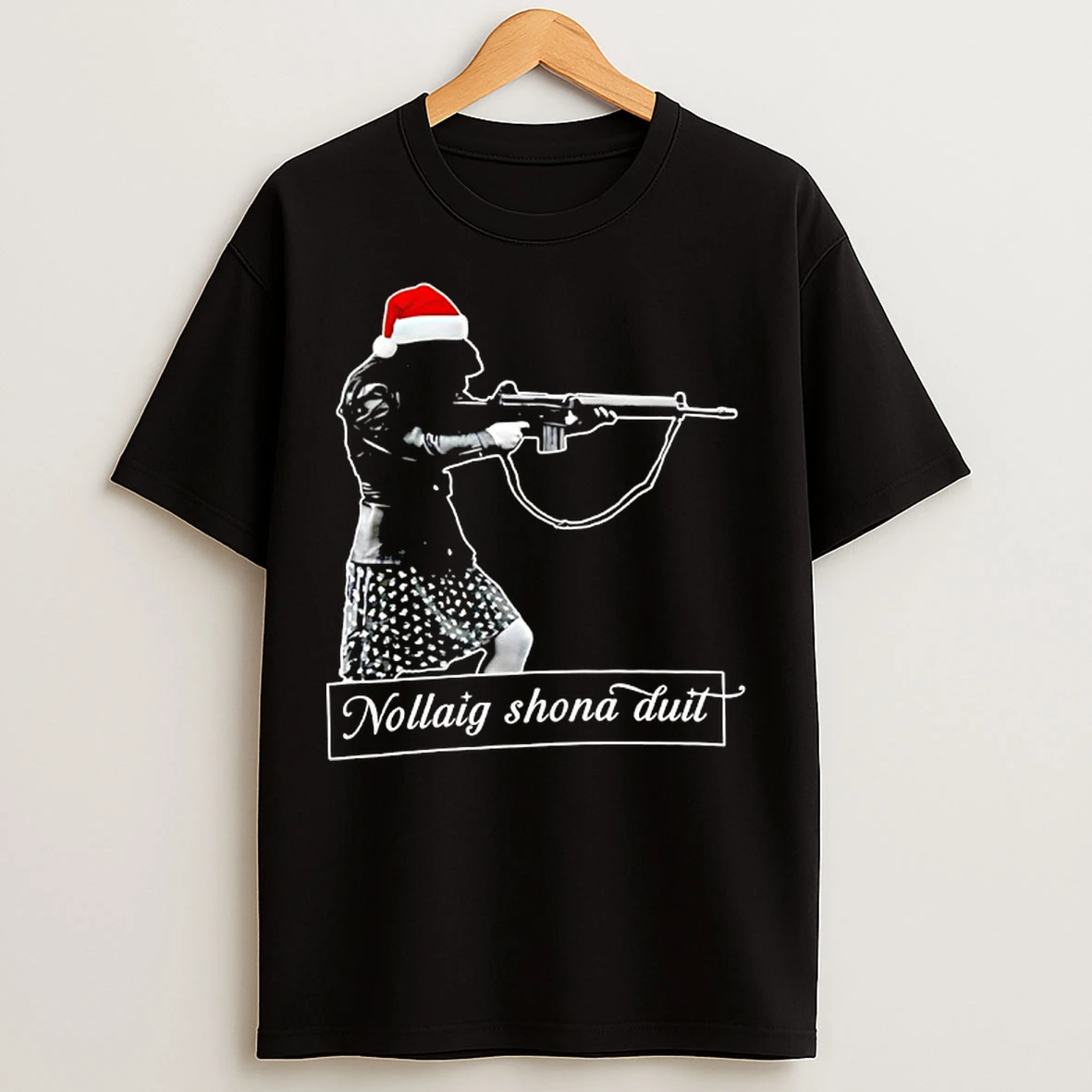 Classic Nollaig Shona Duit Santa Christmas T Shirts