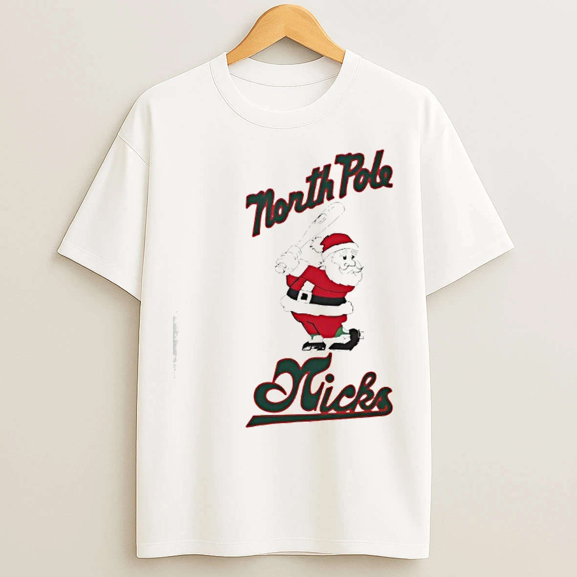 Classic North Pole Nicks Santa Christmas T Shirts