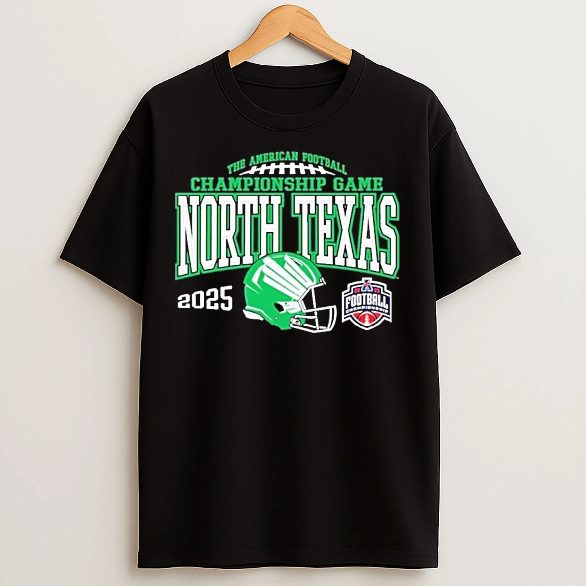 Classic North Texas Mean Green 2025 Aac Football Championship Bound T Shirts