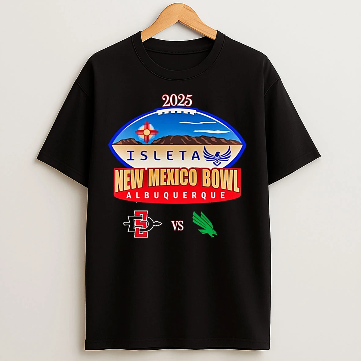 Classic North Texas Mean Green Vs San Diego State Aztecs 2025 New Mexico Bowl T Shirts