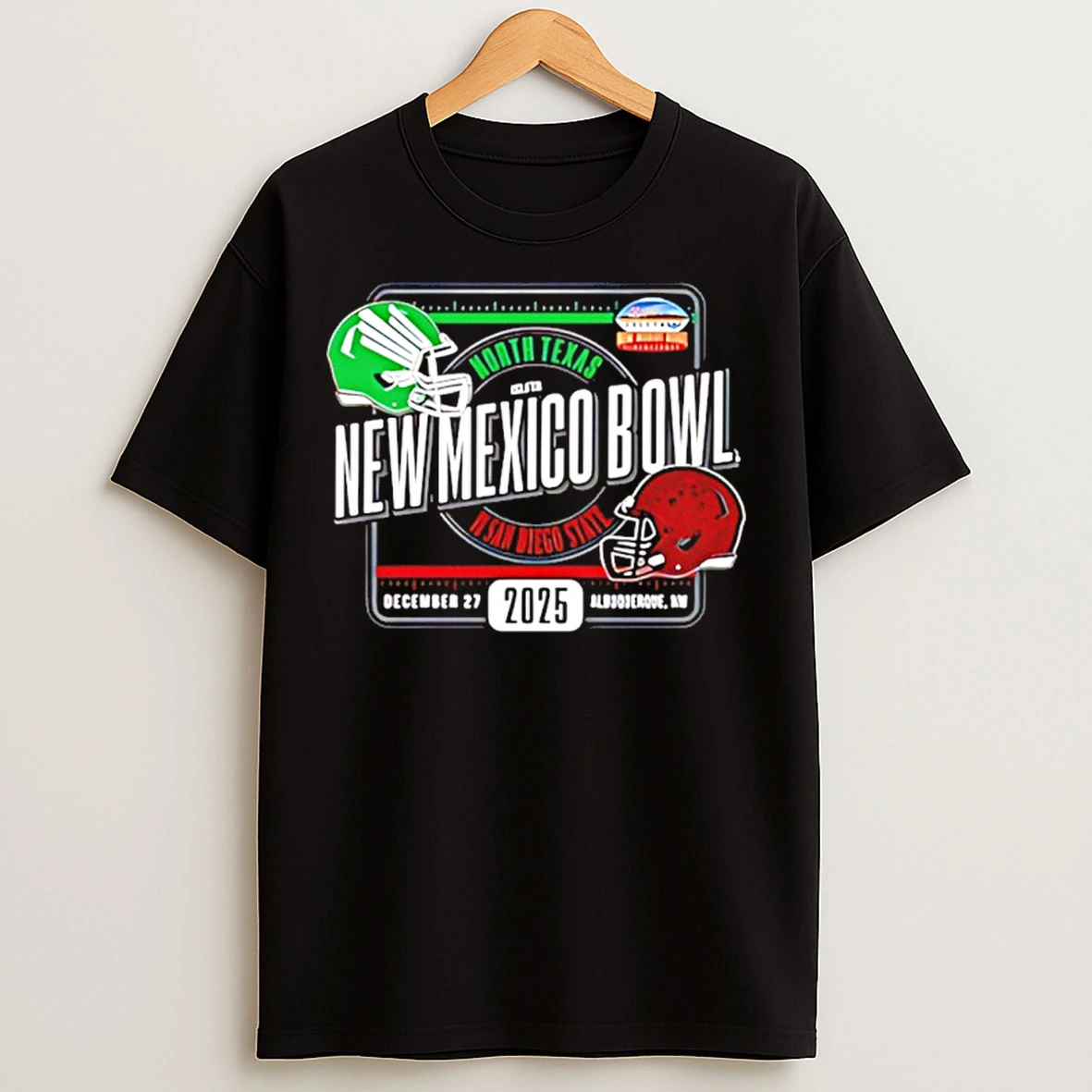 Classic North Texas Vs San Diego State 2025 Sdsu New Mexico Bowl T Shirts