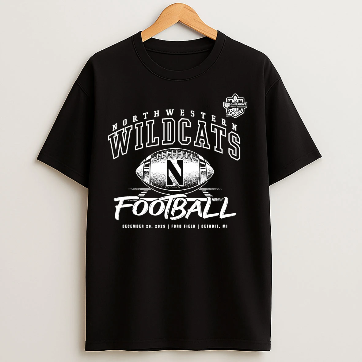 Classic Northwestern Wildcats 2025 Gameabove Sports Bowl Football T Shirts