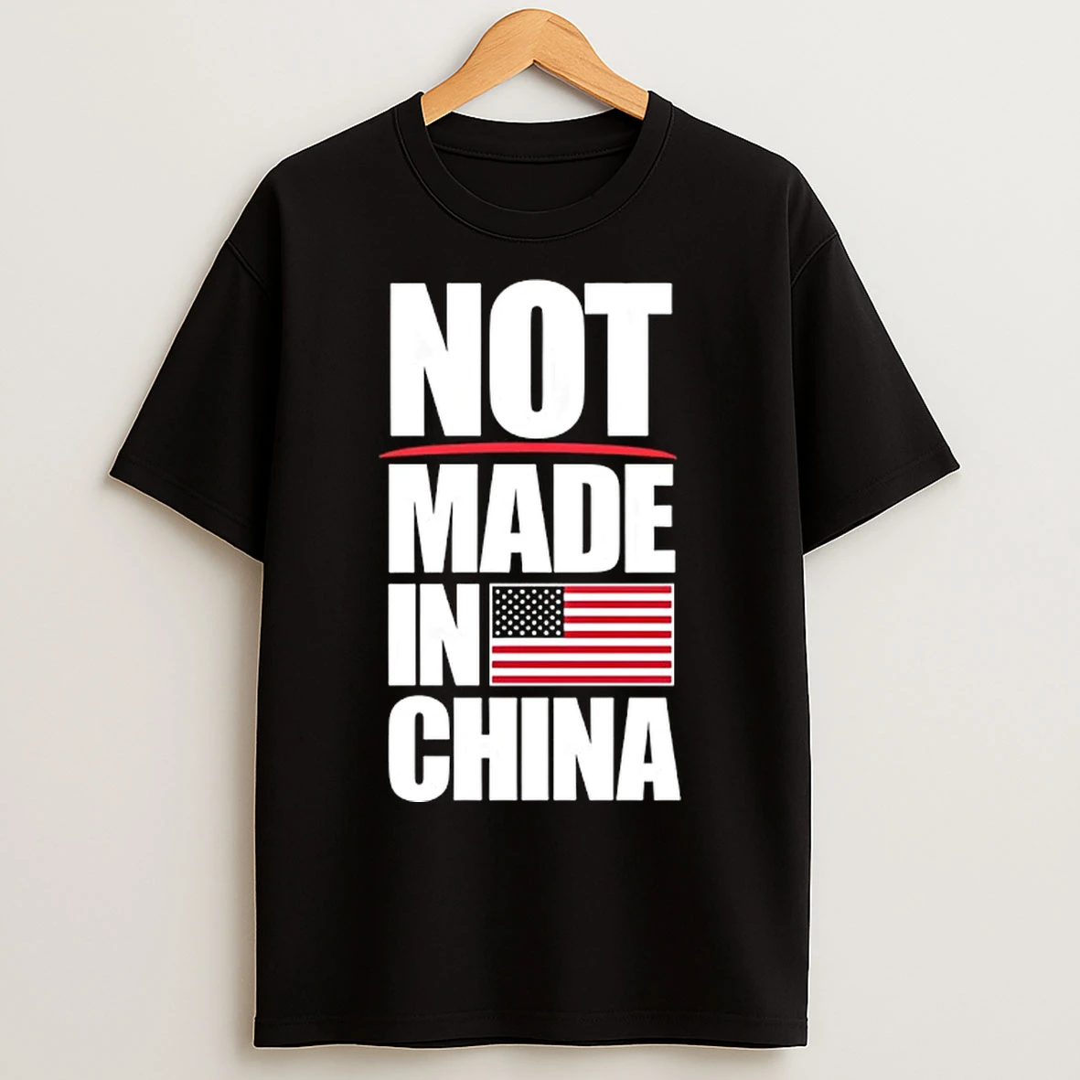Classic Not Made In China American Flag T Shirts