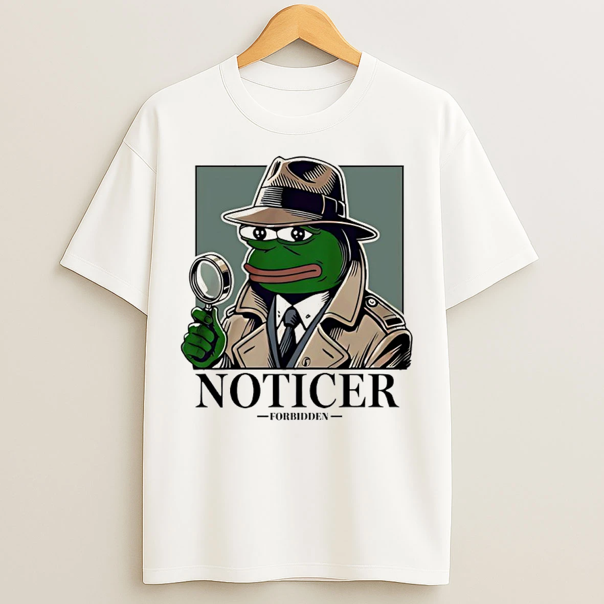 Classic Noticer Pepe Forbidden Frog Meme T Shirts