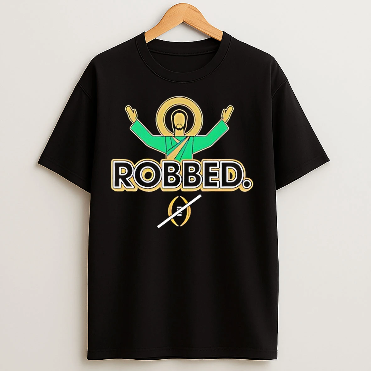 Classic Notre Dame Fighting Irish Robbed College Football Playoff T Shirts