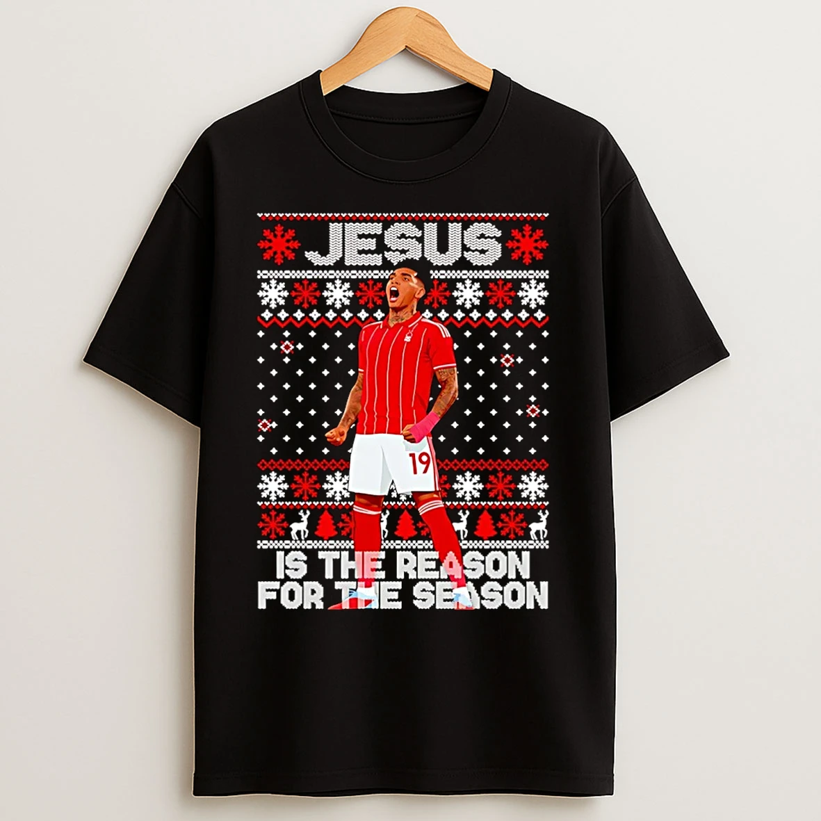 Classic Nottm Forest Jesus Is The Reason For The Season Christmas Christmas T Shirts
