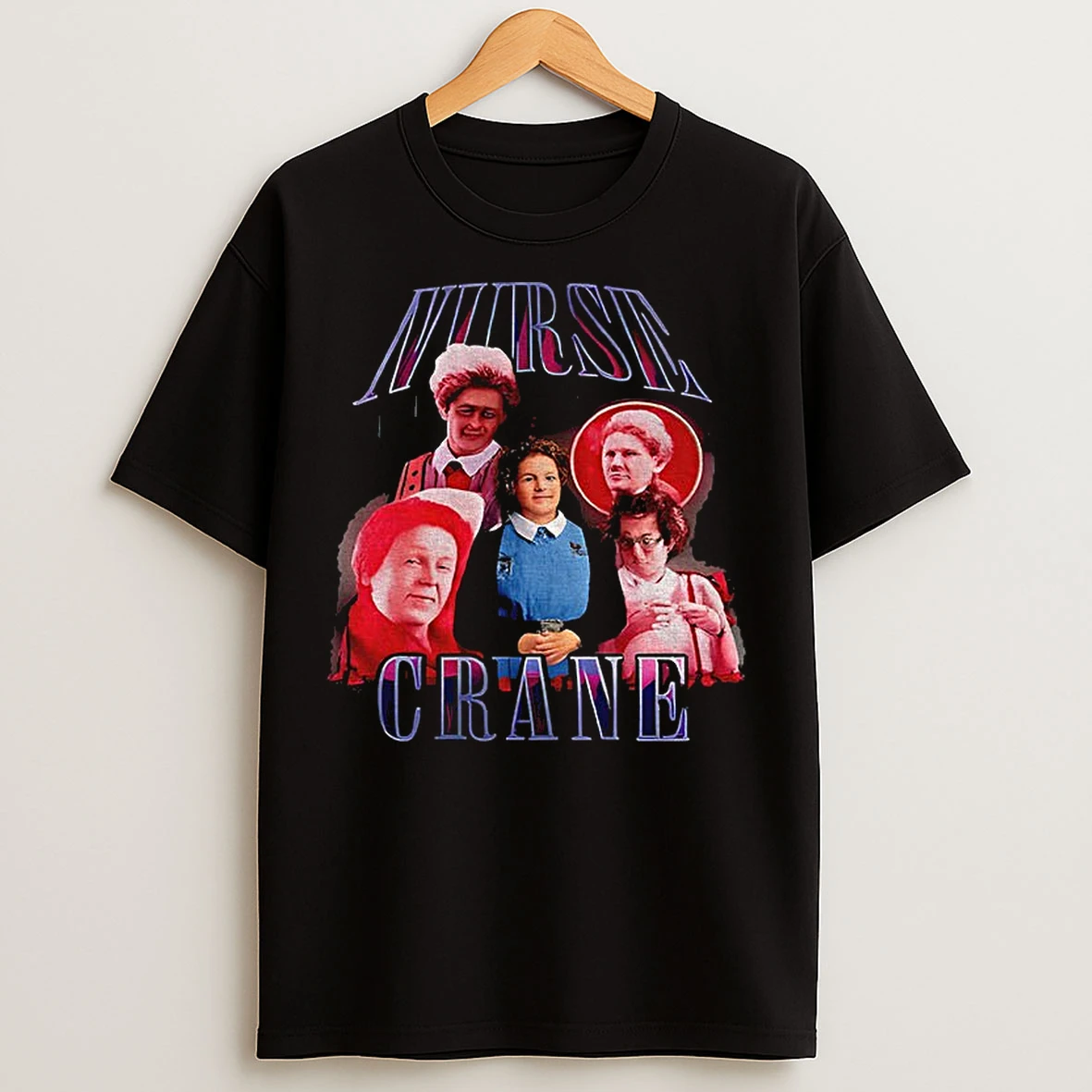 Classic Nurse Crane Graphic Vintage T Shirts