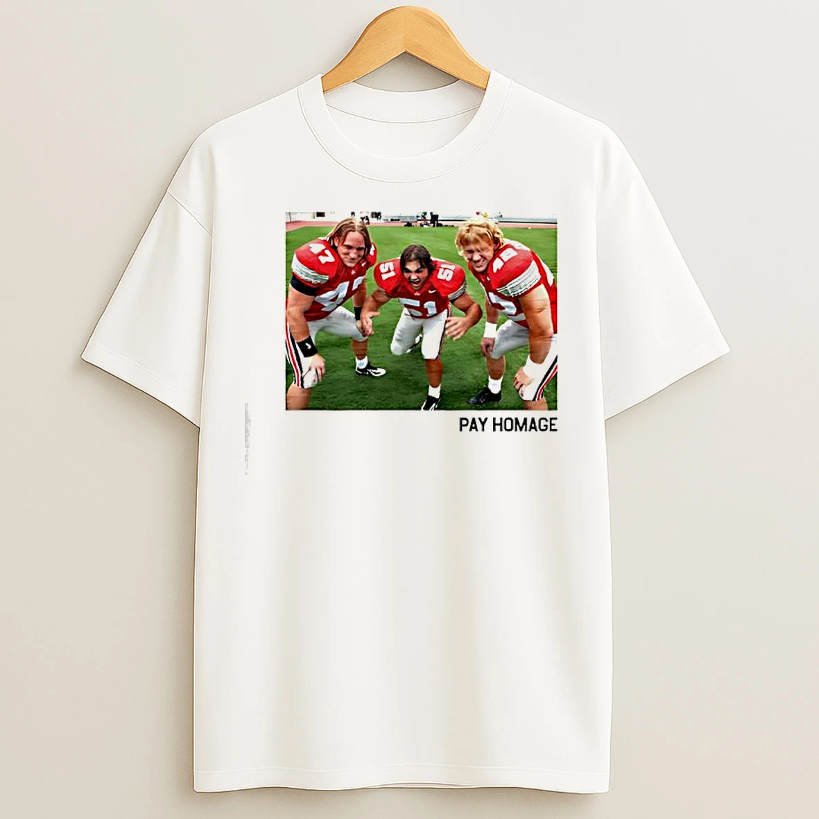 Classic Osu Legion Of Locks A J Hawk Bobby Carpenter Anthony Schlegel Pay Homage T Shirts