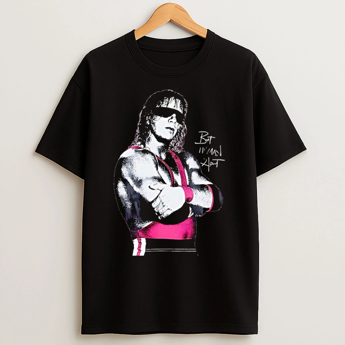 Classic Ovo X Wwe Bret Hart The Hitman Allover T Shirts