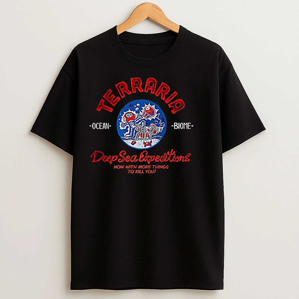 Classic Ocean Biome Terraria Deep Sea Expeditions T Shirts