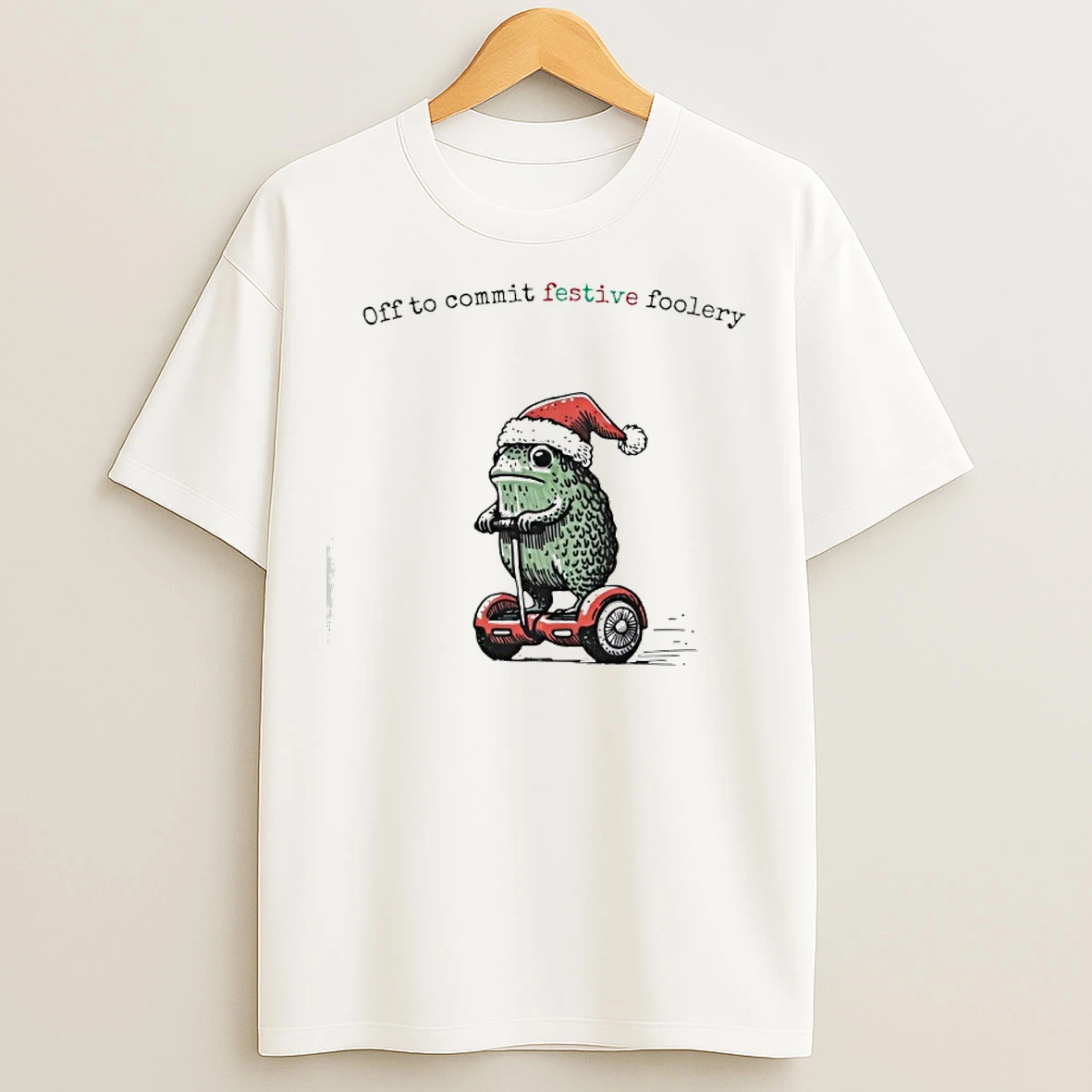 Classic Off To Commit Festive Foolery Christmas T Shirts